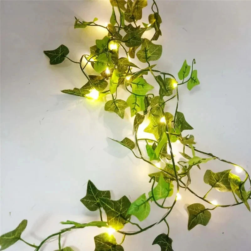 Green Leaf Fairy String Lights