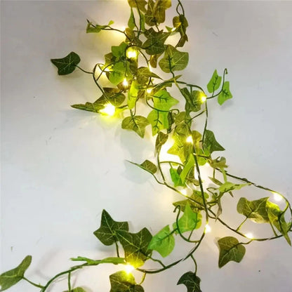 Green Leaf Fairy String Lights