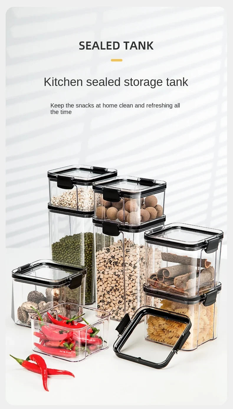 Glossy Plastic Grain Storage Jar