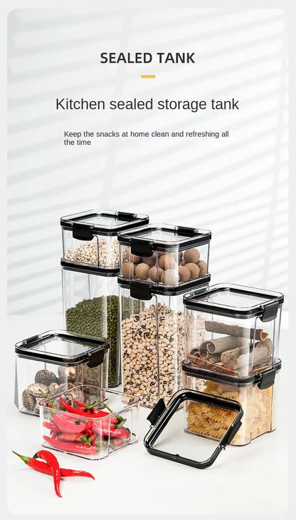 Glossy Plastic Grain Storage Jar