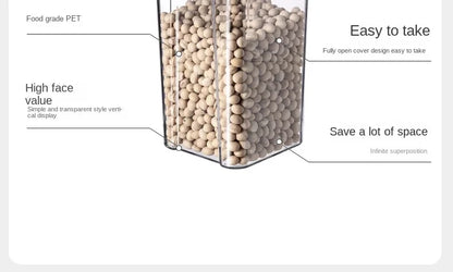 Glossy Plastic Grain Storage Jar