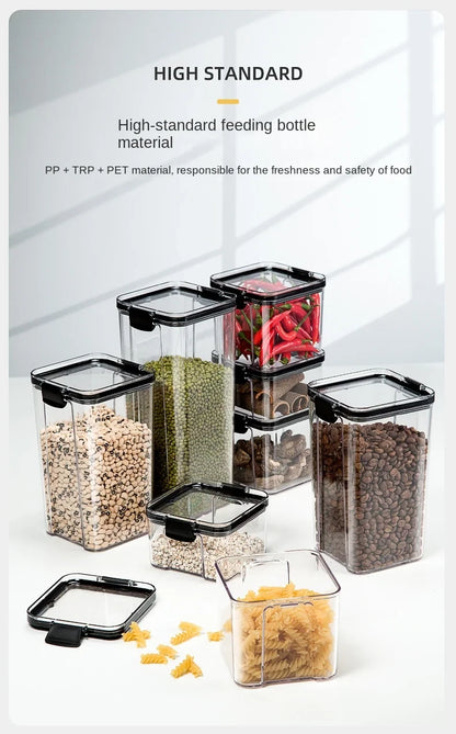 Glossy Plastic Grain Storage Jar