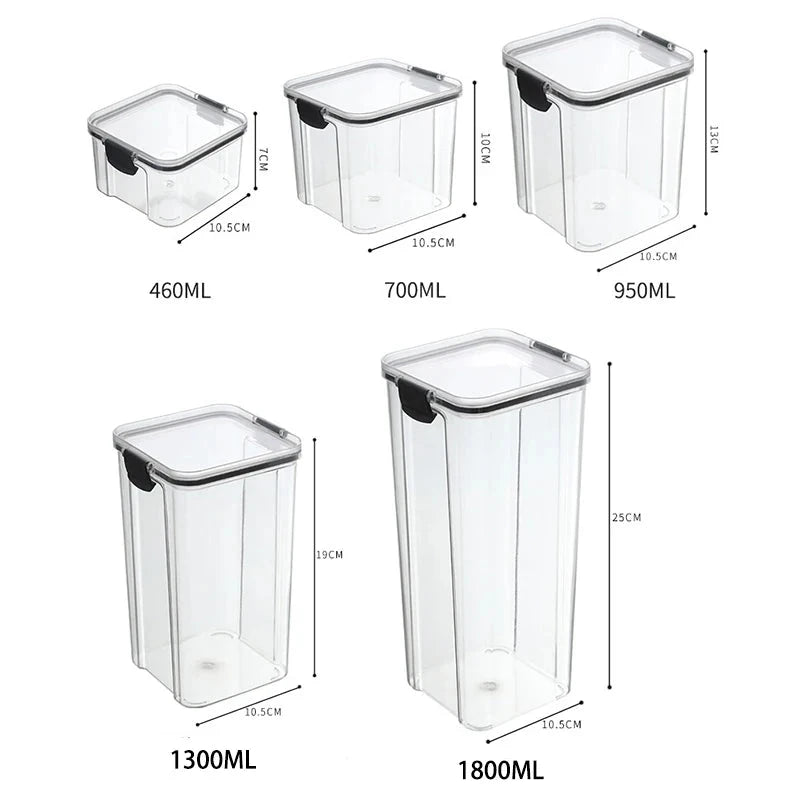 Glossy Plastic Grain Storage Jar