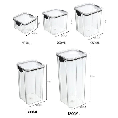 Glossy Plastic Grain Storage Jar