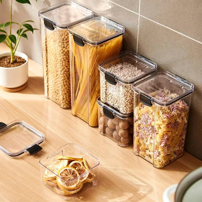 Glossy Plastic Grain Storage Jar