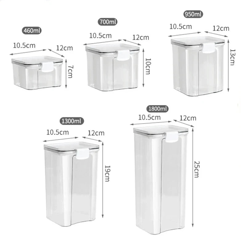 Glossy Plastic Grain Storage Jar