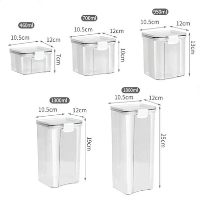 Glossy Plastic Grain Storage Jar