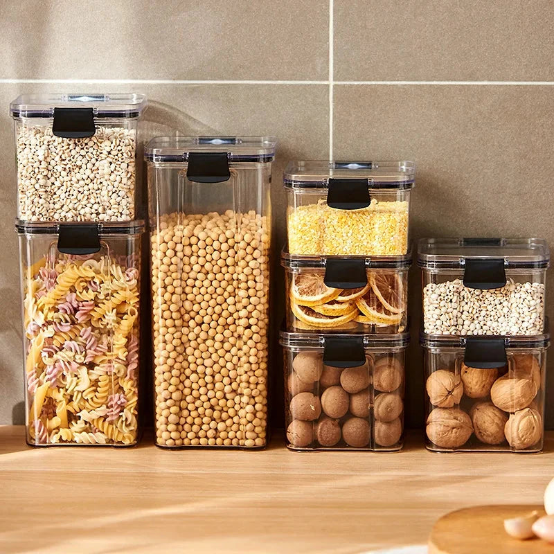 Glossy Plastic Grain Storage Jar