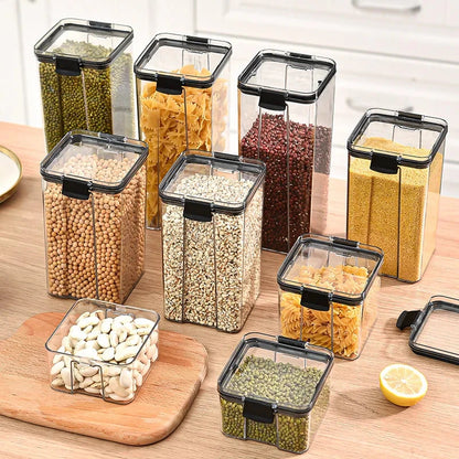 Glossy Plastic Grain Storage Jar