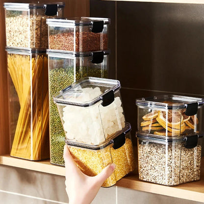 Glossy Plastic Grain Storage Jar