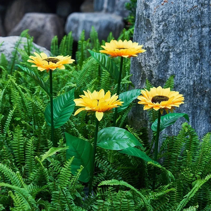 Solar Sunflower Lawn Lamp