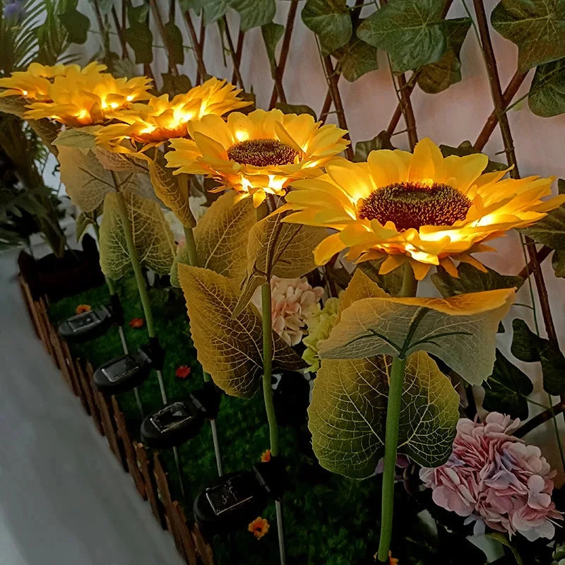 Solar Sunflower Lawn Lamp