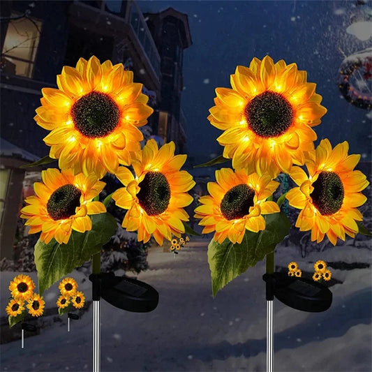 Solar Sunflower Lawn Lamp