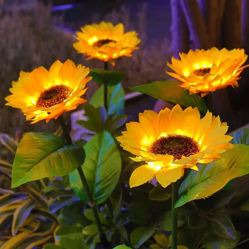 Solar Sunflower Lawn Lamp
