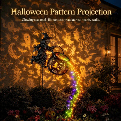 🔥Last Day 49% OFF🎃Halloween Witch Cauldron Garden Light