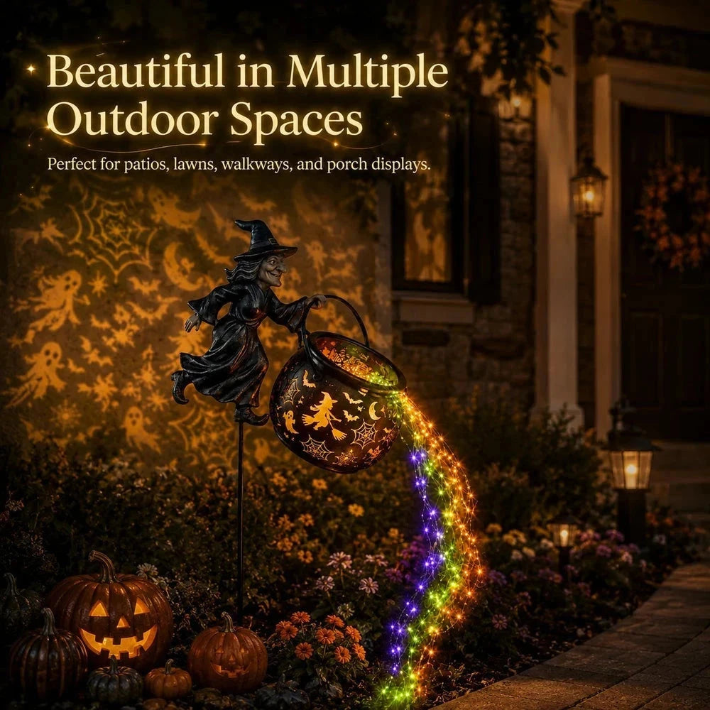 🔥Last Day 49% OFF🎃Halloween Witch Cauldron Garden Light
